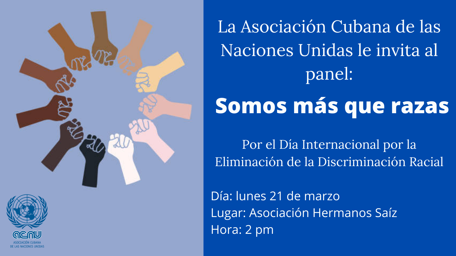 Celebración del Día Internacional de la ¨Eliminación de la discriminación racial¨.